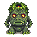 Pixel art of The Launch Golem